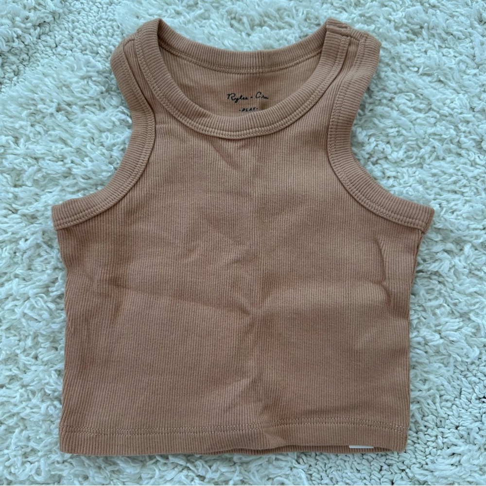 Rylee & Cru Ribbed Set - Grapefruit - Picture 2 of 7